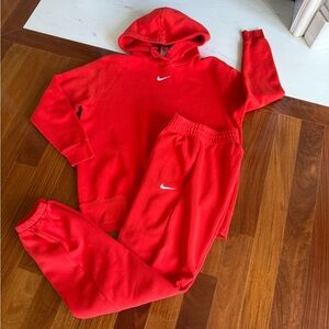 Nike Women Sweat Set Sweatpants Sweatshirt Track Suit Tracksuit Hoodie Jogger XS